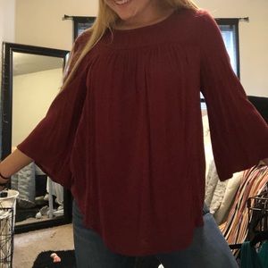 Cute burgundy shirt old navy